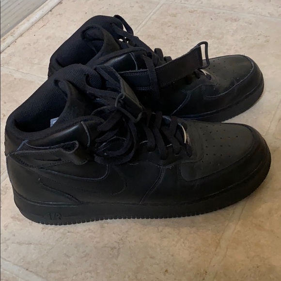 all black high top af1